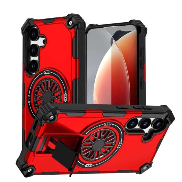 Shockproof Kickstand Metallic Shaft MagSafe Phone Case – Bild 1