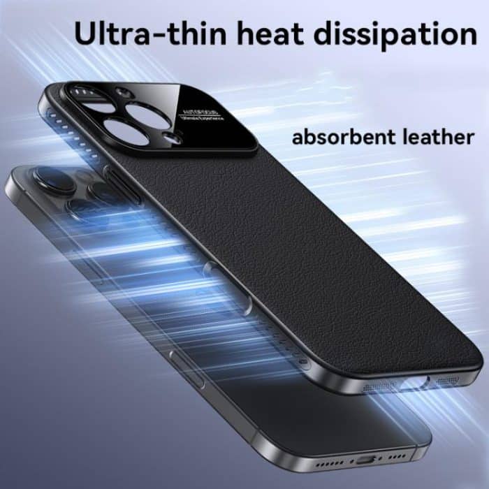 Soft Armor Cooling Plain Leather Hybrid PC Phone Case, For iPhone 14 Pro Max, For iPhone 13 Pro Max, For iPhone 13 Pro, For iPhone 13 – Bild 8