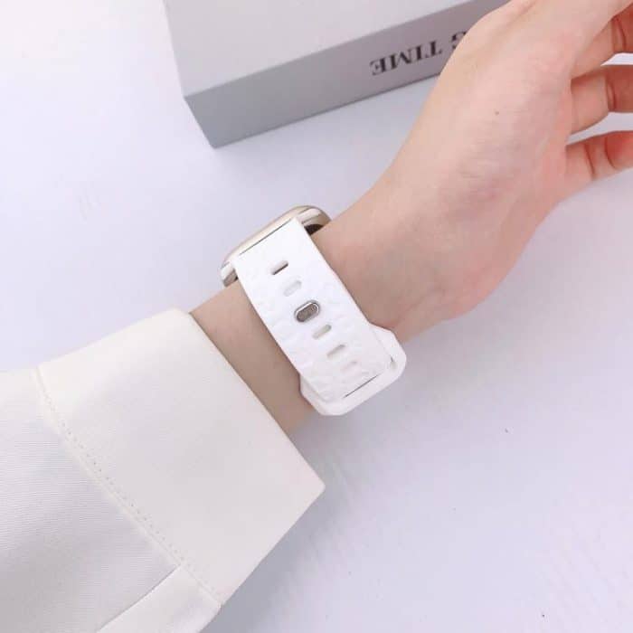 Buckle Concave Leopard Silicone Watch Band – Bild 5