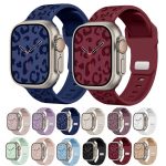 Buckle Concave Leopard Silicone Watch Band, For Apple Watch 46mm / 49mm / 45mm / 44mm, For Apple Watch 42mm / 41mm / 40mm / 38mm – Bild 3