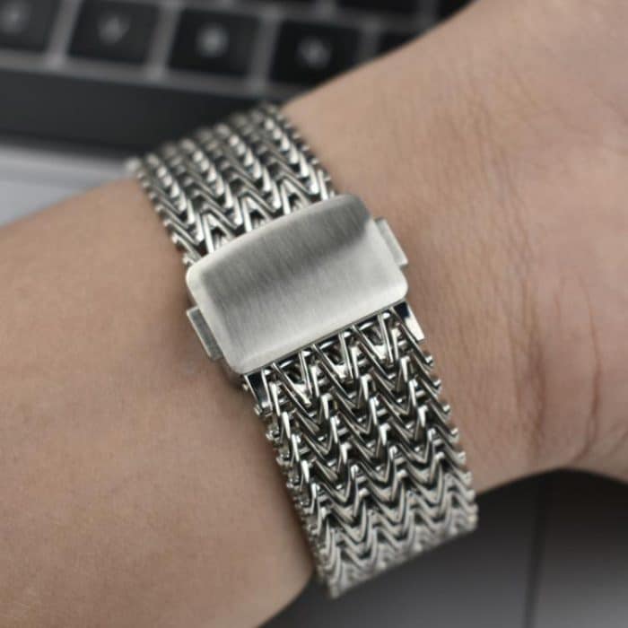 Mesh Magnetic Stainless Steel Watch Band – Bild 6