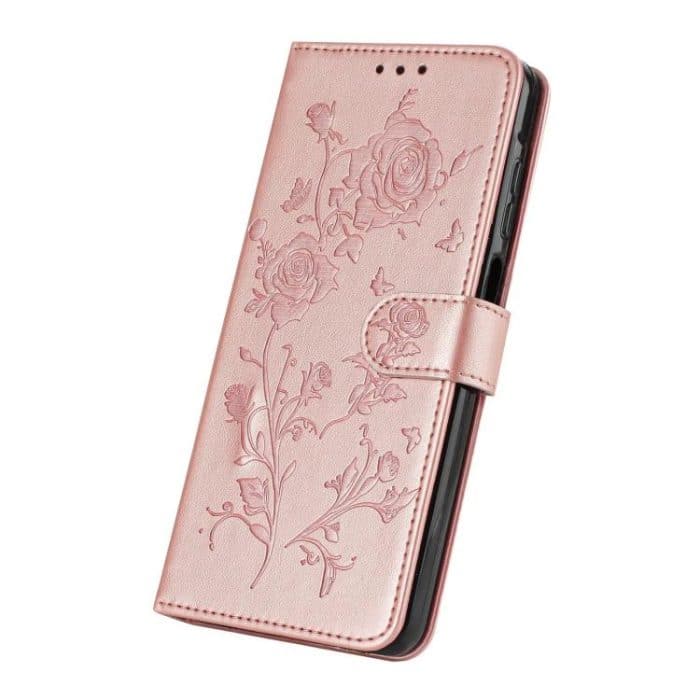 Rose Flower Embossing Pattern Leather Phone Case – Bild 5