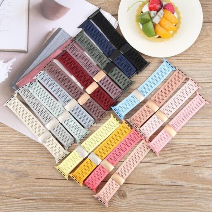 Magnetic Buckle Breathable Knitted Nylon Watch Band – Bild 3