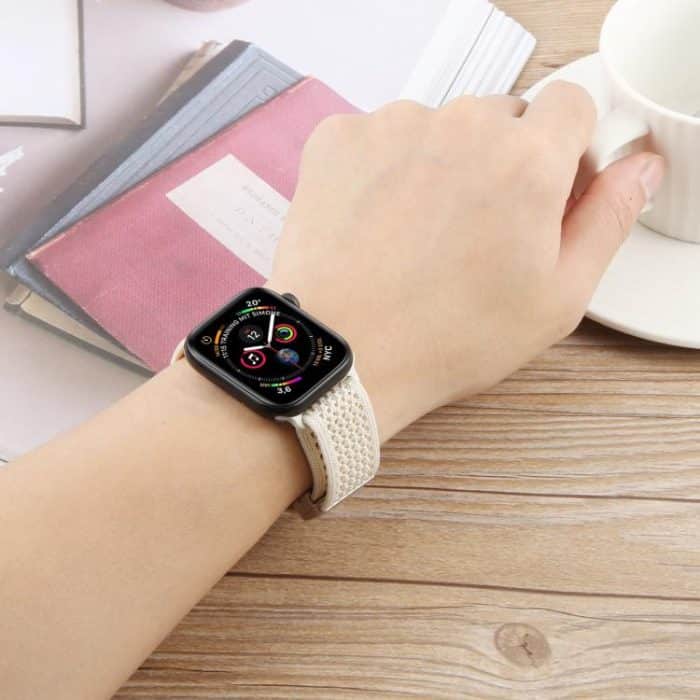 Magnetic Buckle Breathable Knitted Nylon Watch Band – Bild 4