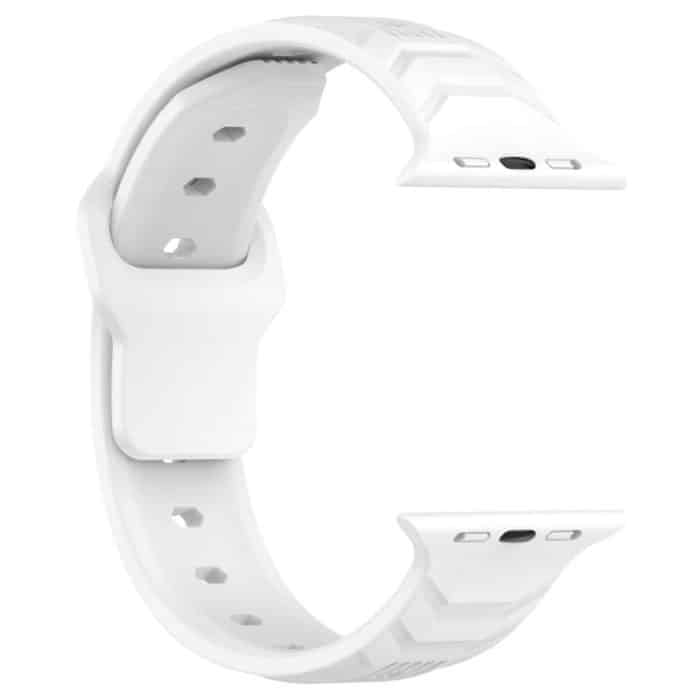 Vertical Grain Reverse Buckle Silicone Watch Band, For Apple Watch 46mm / 49mm / 45mm / 44mm, For Apple Watch 42mm / 41mm / 40mm / 38mm – Bild 7