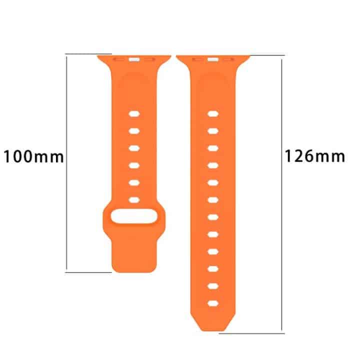 Vertical Grain Reverse Buckle Silicone Watch Band, For Apple Watch 46mm / 49mm / 45mm / 44mm, For Apple Watch 42mm / 41mm / 40mm / 38mm – Bild 3