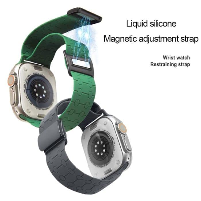 Magnetic Buckle Breathable Silicone Watch Band – Bild 3