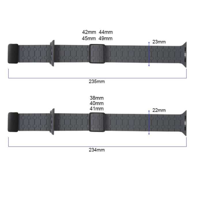 Magnetic Buckle Breathable Silicone Watch Band – Bild 6