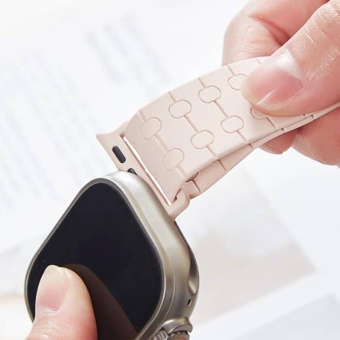 Magnetic Buckle Breathable Silicone Watch Band – Bild 7