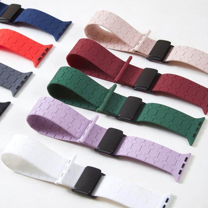 Magnetic Buckle Breathable Silicone Watch Band – Bild 10