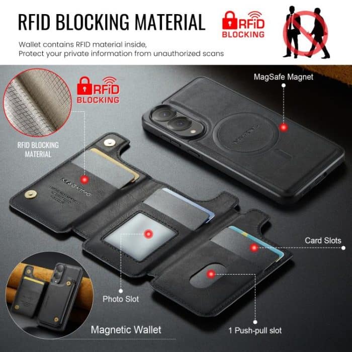 MAGKING K3 Series MagSafe RFID Card Bag Detachable Phone Case – Bild 5
