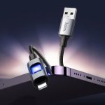 hoco U144 Colorful LED 2.4A USB to 8 Pin Charging Data Cable, Length: 1.2m – Bild 6