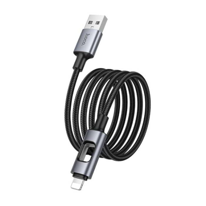 hoco U144 Colorful LED 2.4A USB to 8 Pin Charging Data Cable, Length: 1.2m – Bild 2
