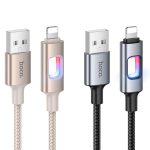 hoco U144 Colorful LED 2.4A USB to 8 Pin Charging Data Cable, Length: 1.2m – Bild 3
