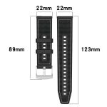 xDfind Hybrid Nylon Braid Silicone Watch Band, For Huawei Watch Fit4 / Fit3 / Fit4 Pro 20mm, For Huawei Watch D2 22mm – Bild 4