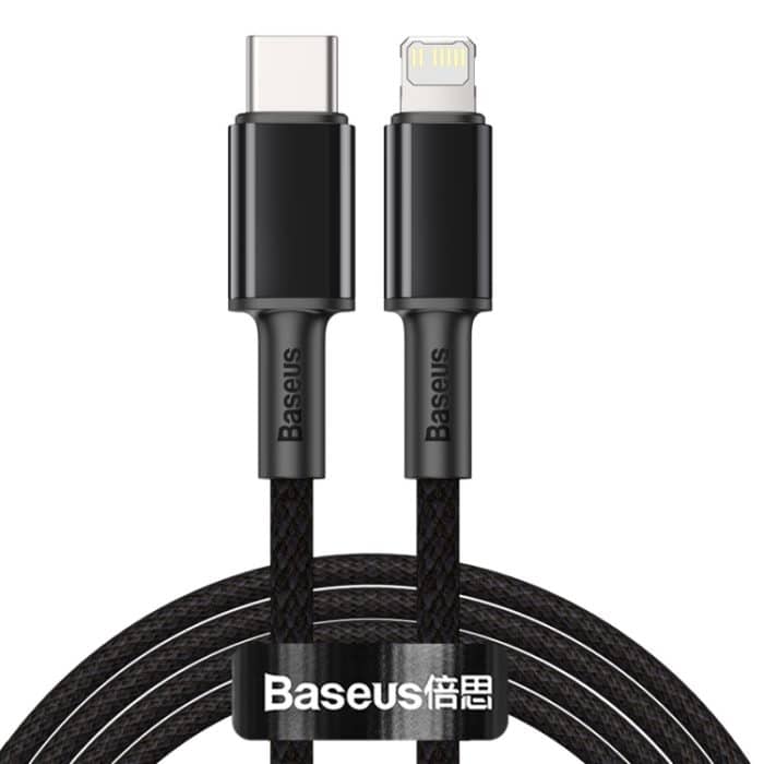 Baseus 20 W Typ-C / USB-C auf 8 Pin PD Hochdichtes geflochtenes Schnelllade-Datenkabel, Länge: 2 m – Bild 1