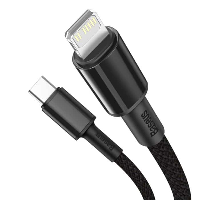 Baseus 20 W Typ-C / USB-C auf 8 Pin PD Hochdichtes geflochtenes Schnelllade-Datenkabel, Länge: 2 m – Bild 12