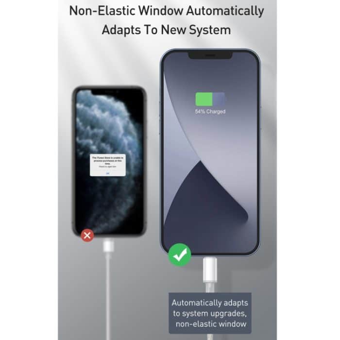 Baseus 20 W Typ-C / USB-C auf 8 Pin PD Hochdichtes geflochtenes Schnelllade-Datenkabel, Länge: 2 m – Bild 9