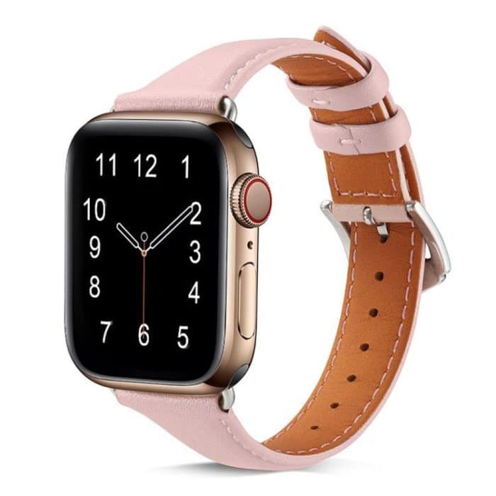 Small Waist Drop Buckle Genuine Leather Watch Band, For Apple Watch 46mm / 49mm / 45mm / 44mm, For Apple Watch 42mm / 41mm / 40mm / 38mm – Bild 1