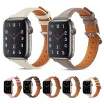 Small Waist Drop Buckle Genuine Leather Watch Band, For Apple Watch 46mm / 49mm / 45mm / 44mm, For Apple Watch 42mm / 41mm / 40mm / 38mm – Bild 2