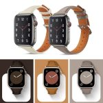 Small Waist Drop Buckle Genuine Leather Watch Band, For Apple Watch 46mm / 49mm / 45mm / 44mm, For Apple Watch 42mm / 41mm / 40mm / 38mm – Bild 3