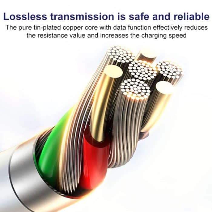 ZGA CB02 2.4A USB to 8 Pin Charging Data Cable – Bild 3