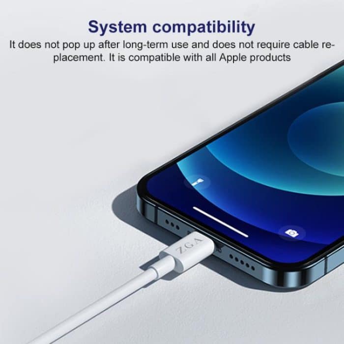 ZGA CB02 2.4A USB to 8 Pin Charging Data Cable – Bild 5