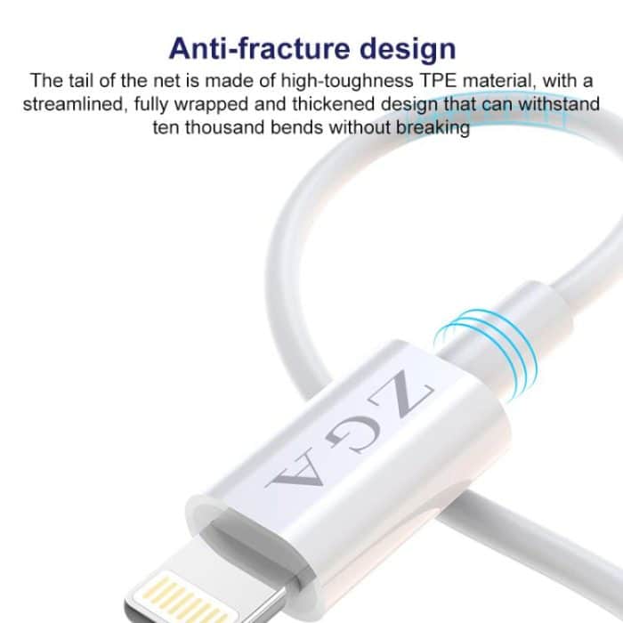 ZGA CB02 2.4A USB to 8 Pin Charging Data Cable – Bild 6