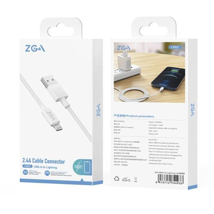 ZGA CB02 2.4A USB to 8 Pin Charging Data Cable – Bild 9