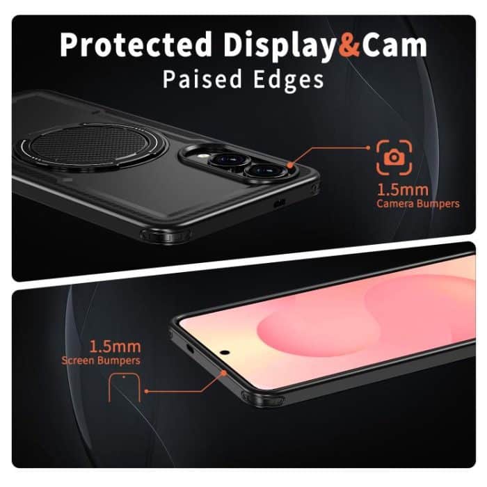 Metal 360 Degree Rotation Holder MagSafe Phone Case, For Samsung Galaxy S25 / S24 5G, For Samsung Galaxy S25+ / S24+ 5G, For Samsung Galaxy S25 Ultra 5G, For Samsung Galaxy S24 Ultra 5G – Bild 4