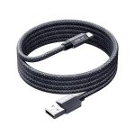 REMAX CB01 3A USB to 8 Pin Aluminum Alloy Braided Fast Charging Data Cable with LED Light, Length: 1.2m