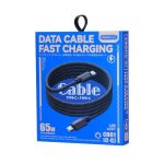 REMAX CB01 3A USB to 8 Pin Aluminum Alloy Braided Fast Charging Data Cable with LED Light, Length: 1.2m – Bild 3