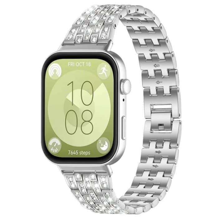 xDfind Five Beads Full Diamond Metal Watch Band, For Huawei Watch Fit4 / Fit4 Pro / Fit3 – Bild 1