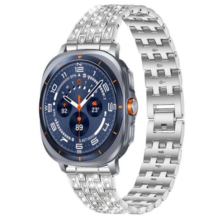 xDfind Five Beads Full Diamond Metal Watch Band, For Samsung Galaxy Watch Ultra/Ultra 2025, For Samsung Galaxy Watch8 / 8 Classic – Bild 1
