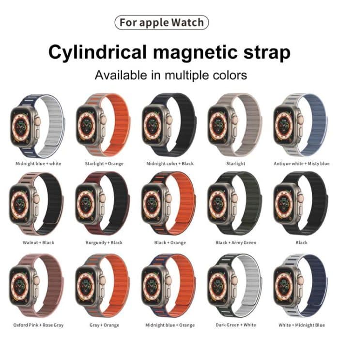 Cylinder Magnetic Two-color Loop Silicone Watch Band – Bild 3