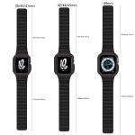 xDfind Magnetic Silicone Watch Band with Integrated Watch Cover, For Apple Watch Series 10 46mm, For Apple Watch Series 10 42mm, For Apple Watch 42 / 44 / 45mm, For Apple Watch Ultra 2 / Ultra 49mm, For Apple Watch 38 / 41mm – Bild 4