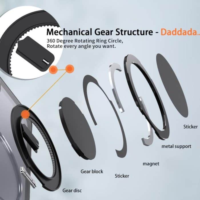 Kalebol 360-degree Rotating MagSafe Magnetic Holder Phone Case – Bild 7