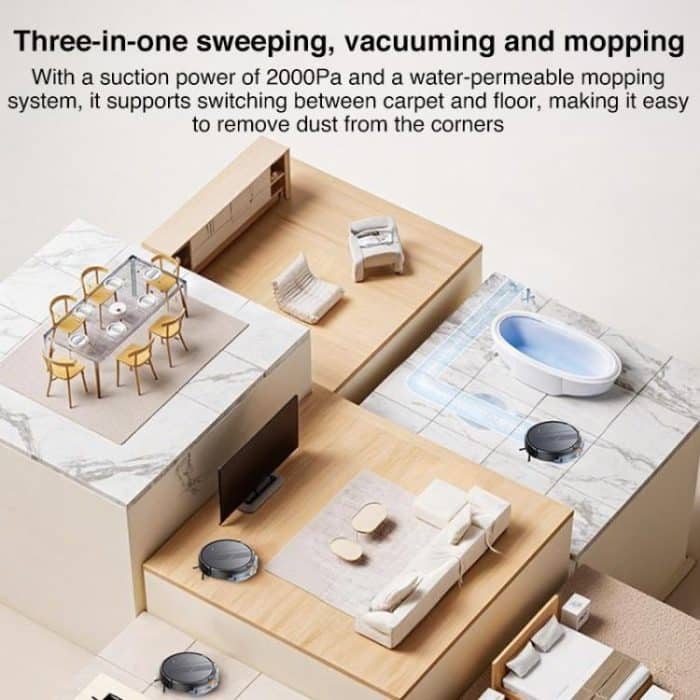 Yesido EC22 Sweeping Mopping Suction 3 in 1 Sweeping Robot – Bild 4