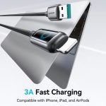 JOYROOM S-A55 StarFlight Series 3A USB to 8 Pin Auto Power-Off Fast Charging Data Cable – Bild 2