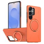 Metal Rotation Holder MagSafe TPU Hybrid PC Phone Case