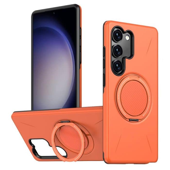 Metal Rotation Holder MagSafe TPU Hybrid PC Phone Case – Bild 1