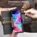 N.BEKUS P3 RFID Stitching Magnetic Flip Leather Phone Case – Bild 7