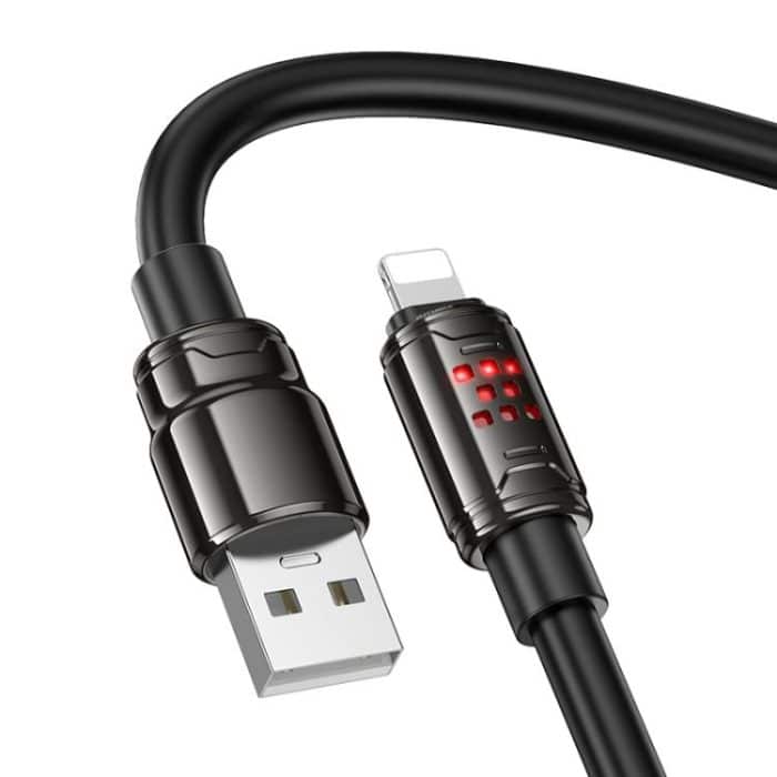 hoco U143 Joy LED 2.4A USB to 8 Pin Charging Data Cable, Length: 1.2m – Bild 2