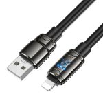 hoco U143 Joy LED 2.4A USB to 8 Pin Charging Data Cable, Length: 1.2m – Bild 3