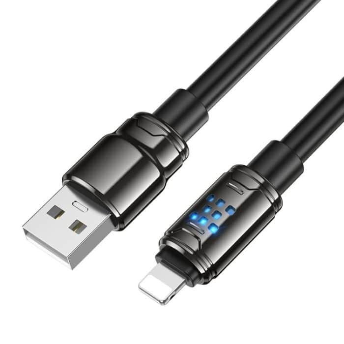 hoco U143 Joy LED 2.4A USB to 8 Pin Charging Data Cable, Length: 1.2m – Bild 3