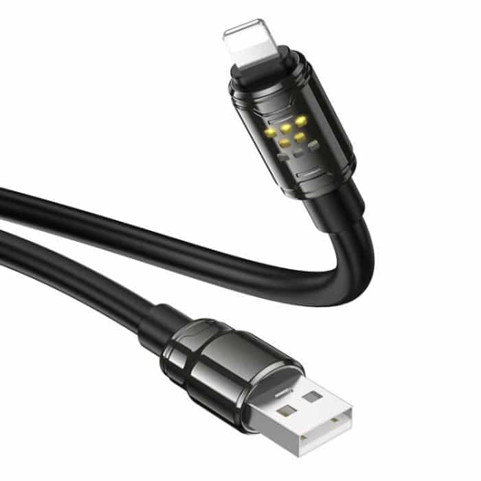 hoco U143 Joy LED 2.4A USB to 8 Pin Charging Data Cable, Length: 1.2m – Bild 4