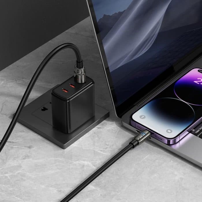 hoco U143 Joy LED 2.4A USB to 8 Pin Charging Data Cable, Length: 1.2m – Bild 7