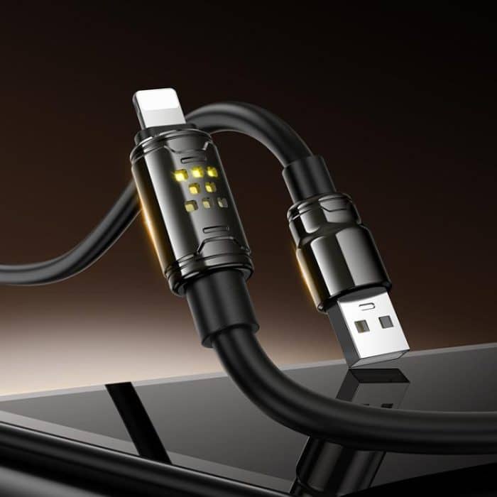 hoco U143 Joy LED 2.4A USB to 8 Pin Charging Data Cable, Length: 1.2m – Bild 8