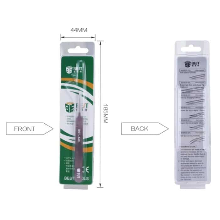 BESTE BST-10C Extrafeinfarbige Augenbrauenpinzette – Bild 6