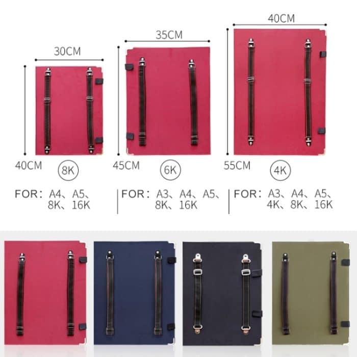 Skizzenblock-Clip 8K Schulterskizze Skizzenclip, Sketch Clip, 8K (Black), 8K (Navy Blue), 8K (Wine Red) – Bild 10